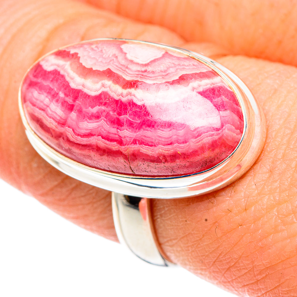 Rhodochrosite Rings handcrafted by Ana Silver Co - RING91501
