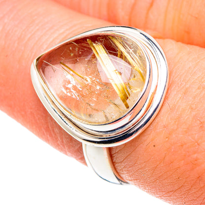 Rutilated Quartz Rings handcrafted by Ana Silver Co - RING91506