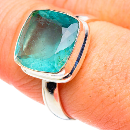 Green Fluorite Rings handcrafted by Ana Silver Co - RING91511