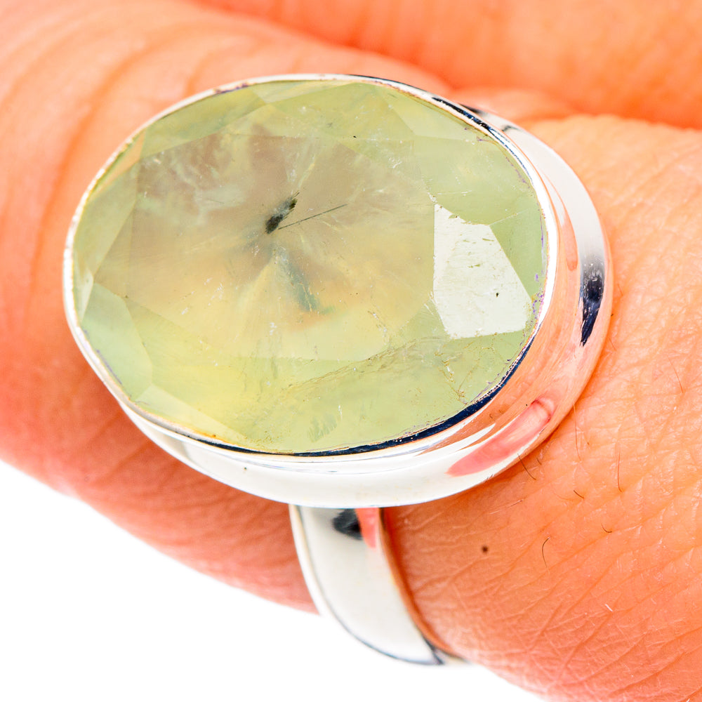 Prehnite Rings handcrafted by Ana Silver Co - RING91514