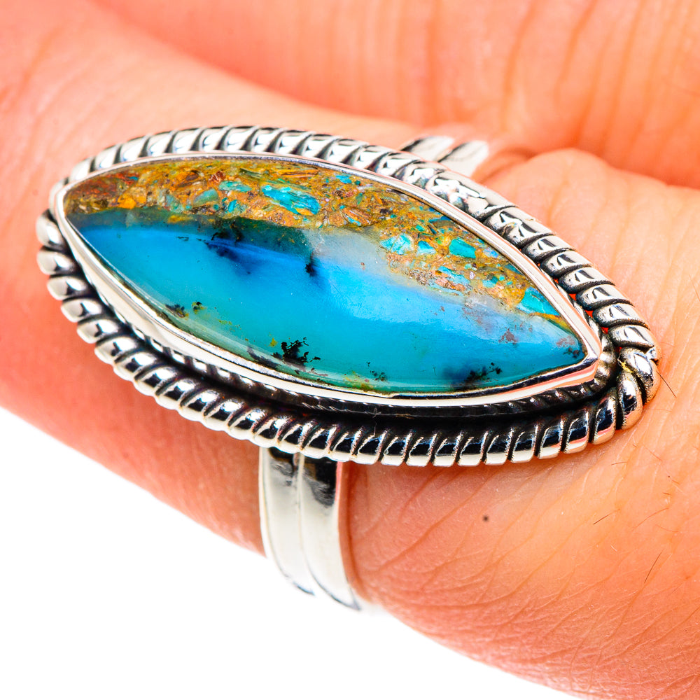 Peruvian Opal Rings handcrafted by Ana Silver Co - RING91524