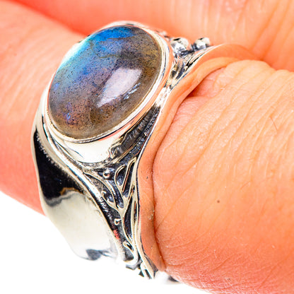 Labradorite Rings handcrafted by Ana Silver Co - RING91526