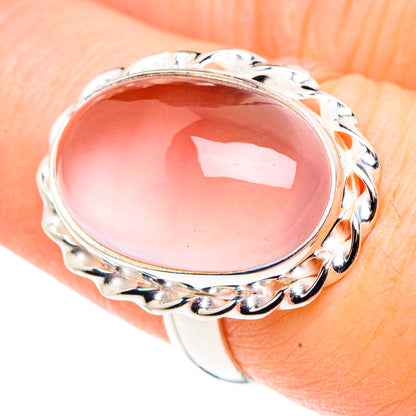 Rose Quartz Rings handcrafted by Ana Silver Co - RING91532