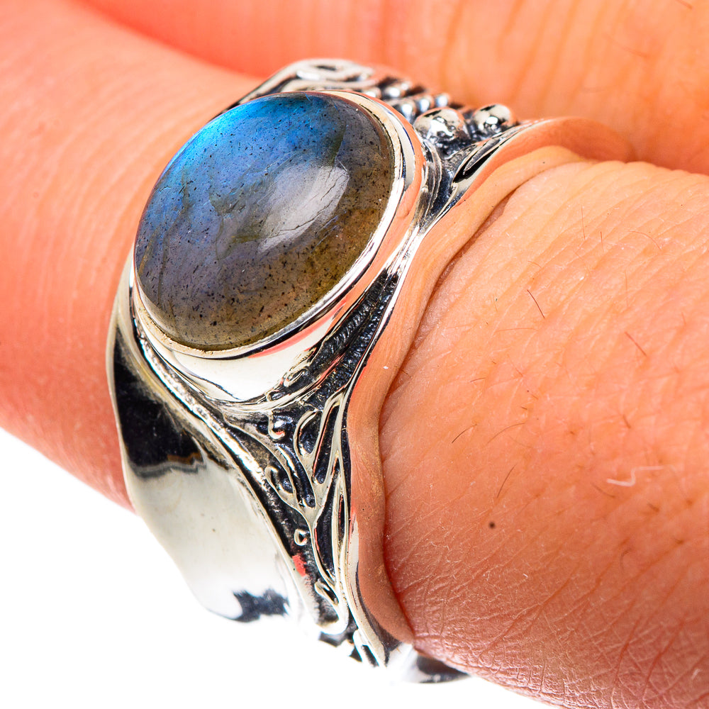 Labradorite Rings handcrafted by Ana Silver Co - RING91538
