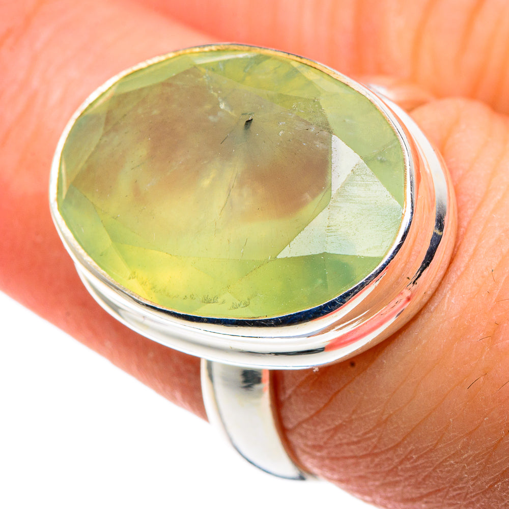Prehnite Rings handcrafted by Ana Silver Co - RING91540