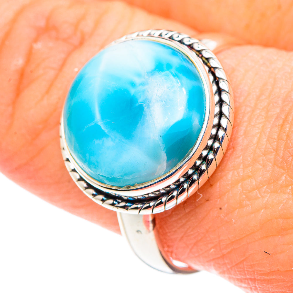 Larimar Rings handcrafted by Ana Silver Co - RING91550