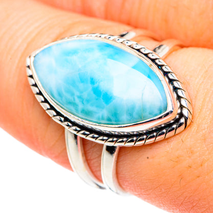Larimar Rings handcrafted by Ana Silver Co - RING91552