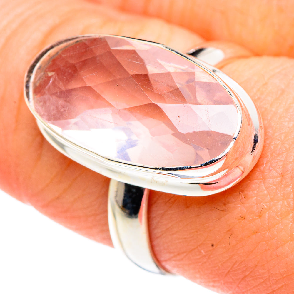 Rose Quartz Rings handcrafted by Ana Silver Co - RING91553