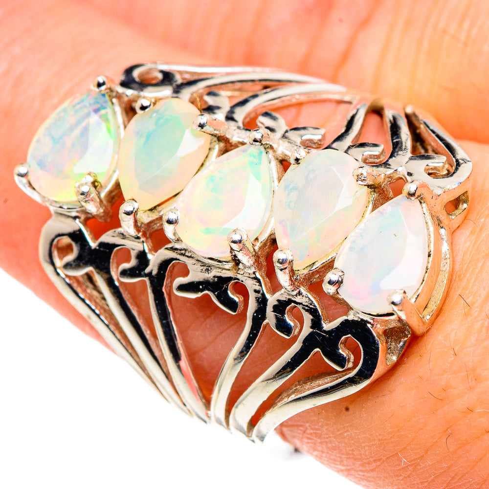 Ethiopian Opal Rings handcrafted by Ana Silver Co - RING91569