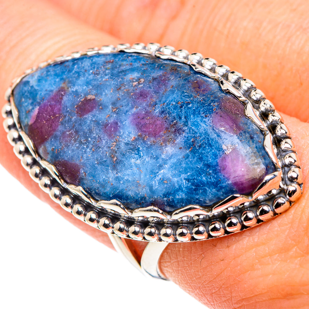 Ruby Fuchsite Rings handcrafted by Ana Silver Co - RING91573