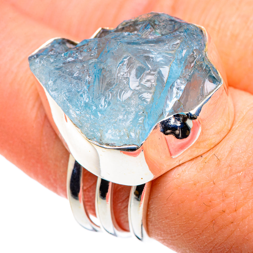 Aquamarine Rings handcrafted by Ana Silver Co - RING91578