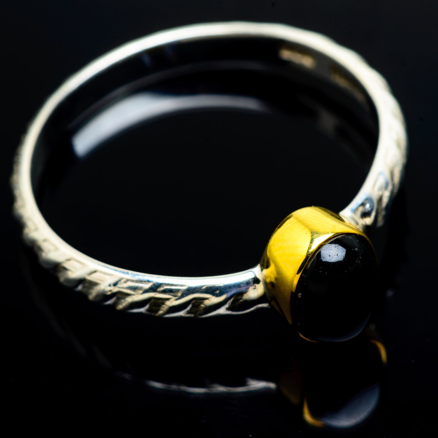 Black Onyx Rings handcrafted by Ana Silver Co - RING9158