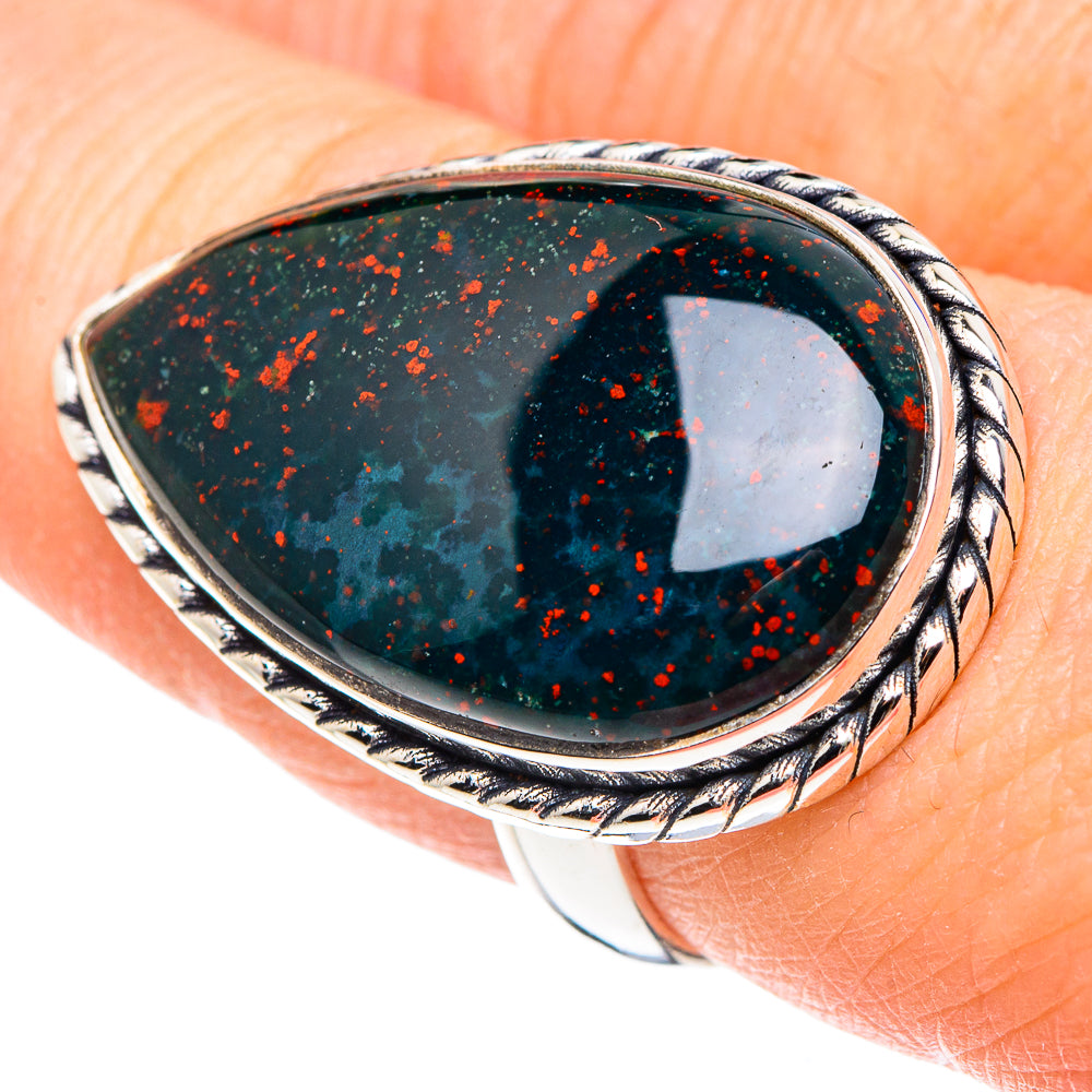 Bloodstone Rings handcrafted by Ana Silver Co - RING91582