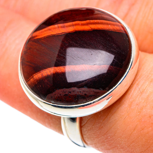 Red Tiger Eye Rings handcrafted by Ana Silver Co - RING91591