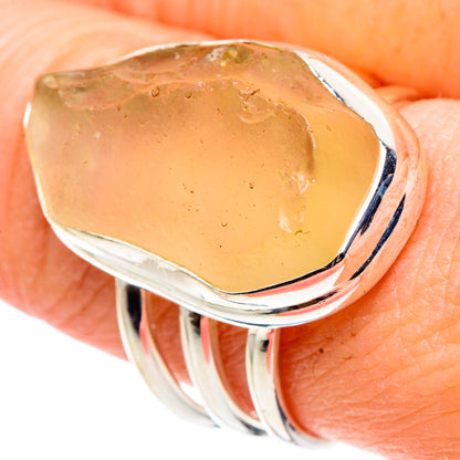 Libyan Desert Glass Rings handcrafted by Ana Silver Co - RING91594