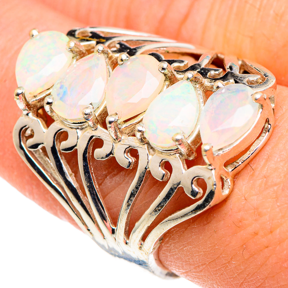Ethiopian Opal Rings handcrafted by Ana Silver Co - RING91610