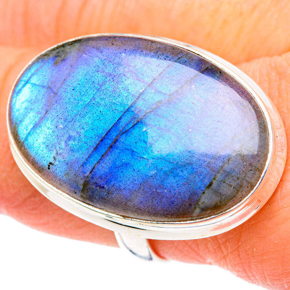 Labradorite Rings handcrafted by Ana Silver Co - RING91611