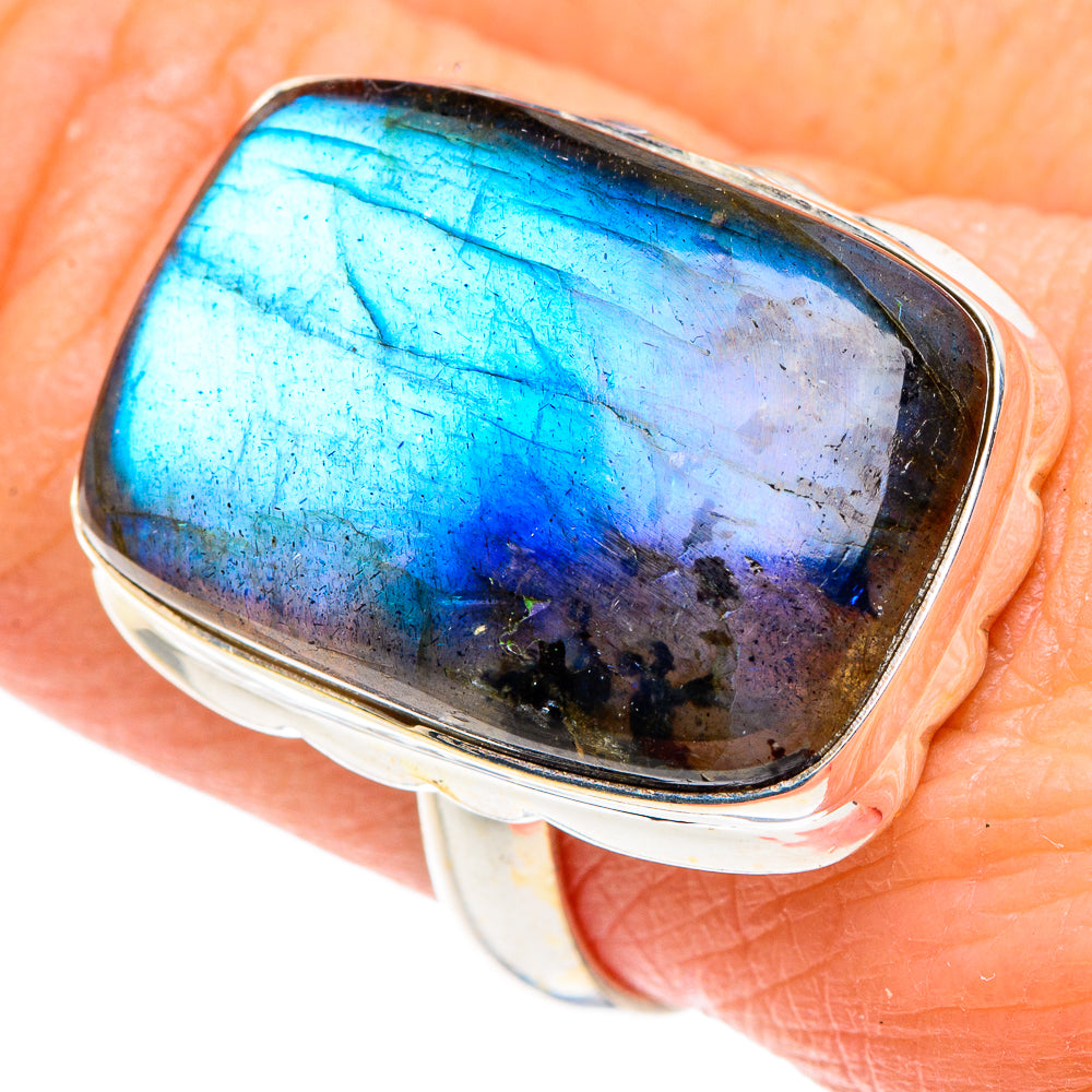 Labradorite Rings handcrafted by Ana Silver Co - RING91615
