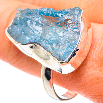Aquamarine Rings handcrafted by Ana Silver Co - RING91616