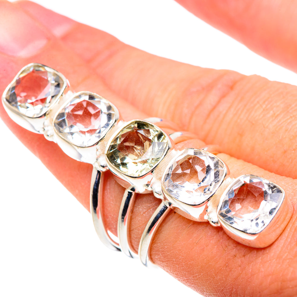 White Quartz Rings handcrafted by Ana Silver Co - RING91617