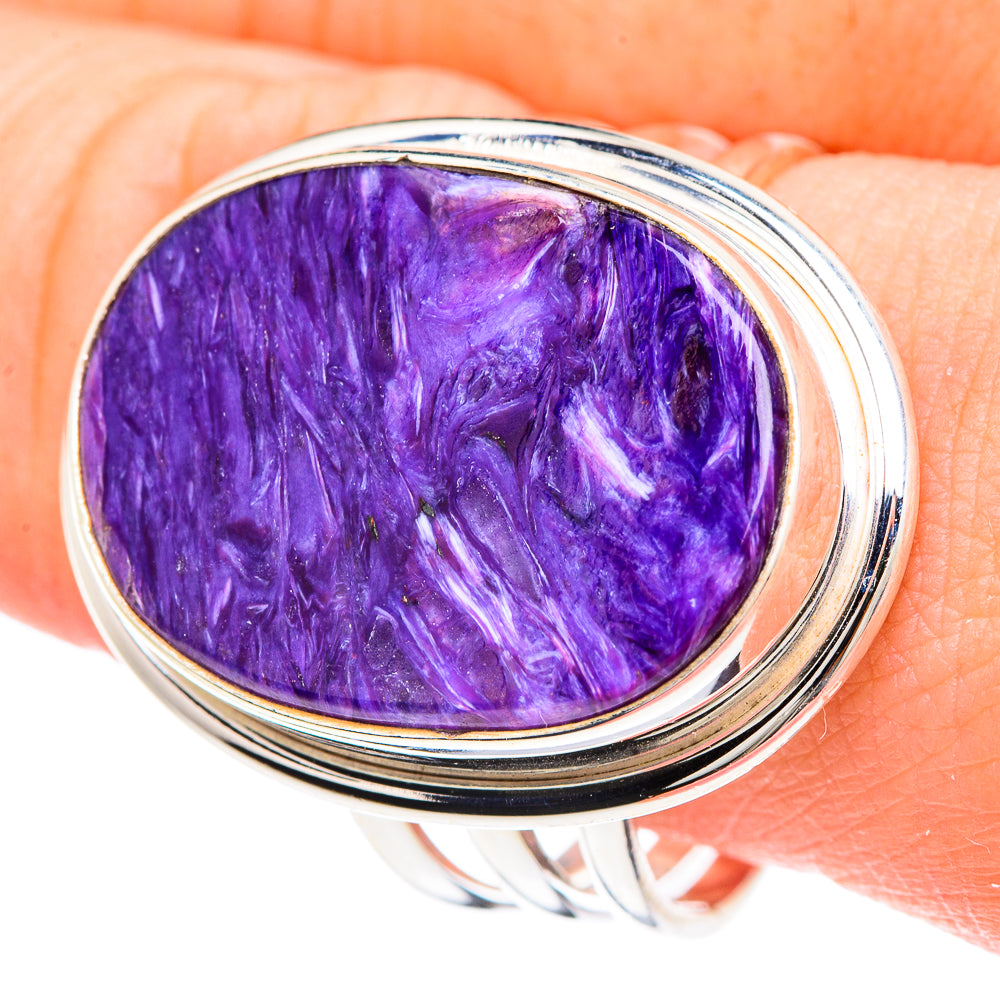 Charoite Rings handcrafted by Ana Silver Co - RING91634