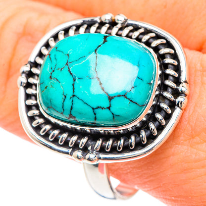 Tibetan Turquoise Rings handcrafted by Ana Silver Co - RING91646