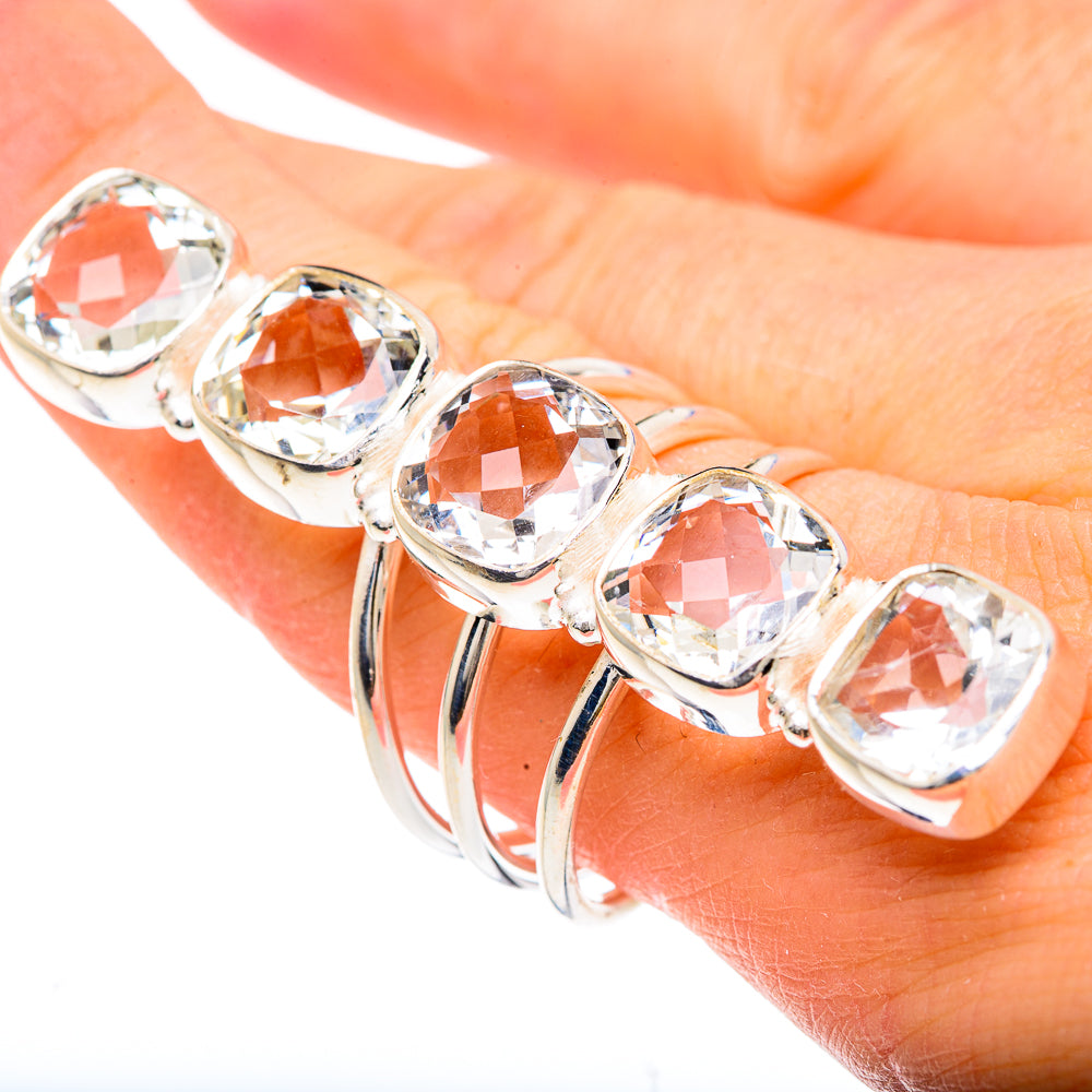 White Quartz Rings handcrafted by Ana Silver Co - RING91652