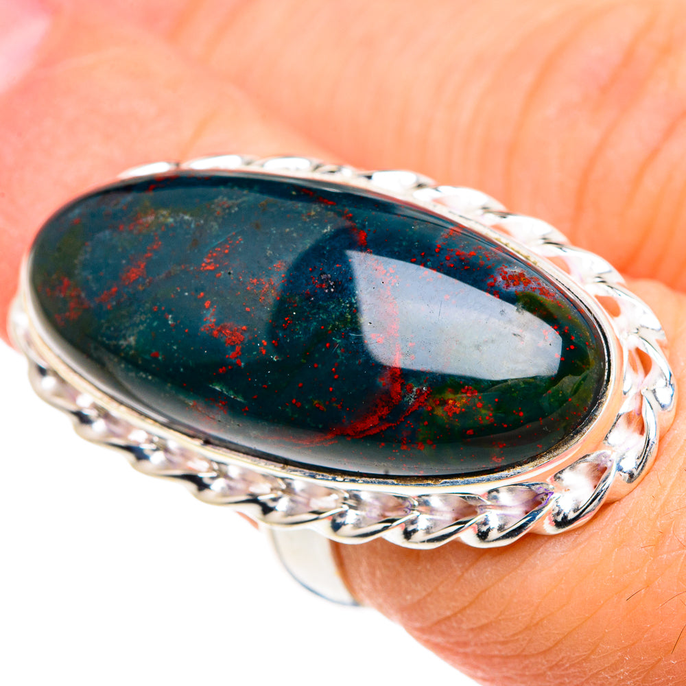 Bloodstone Rings handcrafted by Ana Silver Co - RING91653