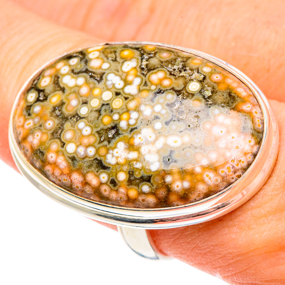 Ocean Jasper Rings handcrafted by Ana Silver Co - RING91656