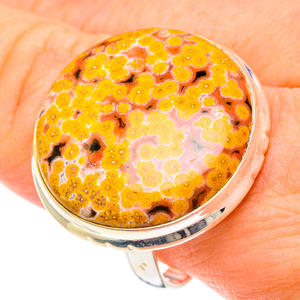 Ocean Jasper Rings handcrafted by Ana Silver Co - RING91658
