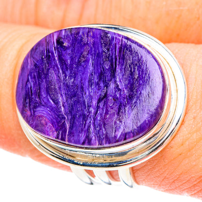 Charoite Rings handcrafted by Ana Silver Co - RING91672