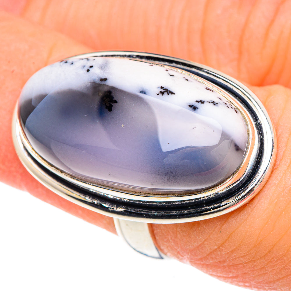 Dendritic Opal Rings handcrafted by Ana Silver Co - RING91681