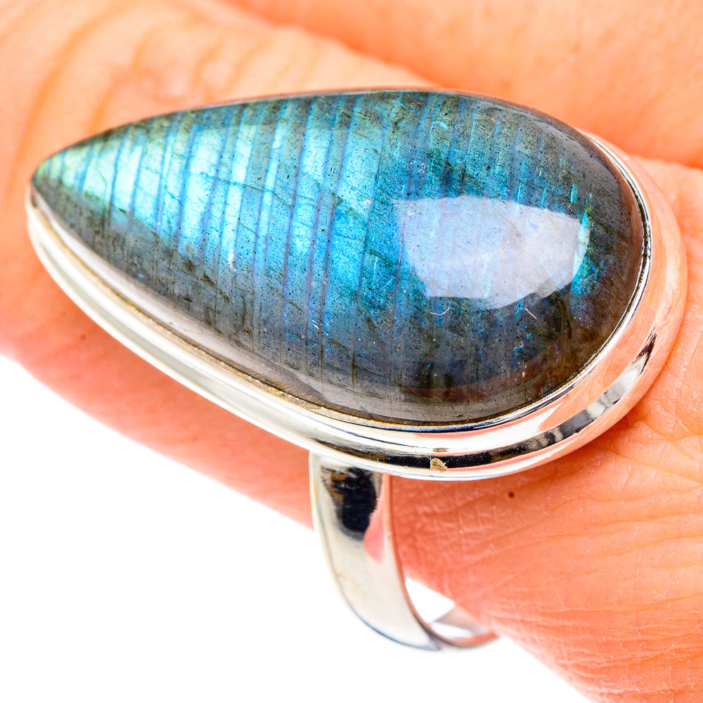 Labradorite Rings handcrafted by Ana Silver Co - RING91689