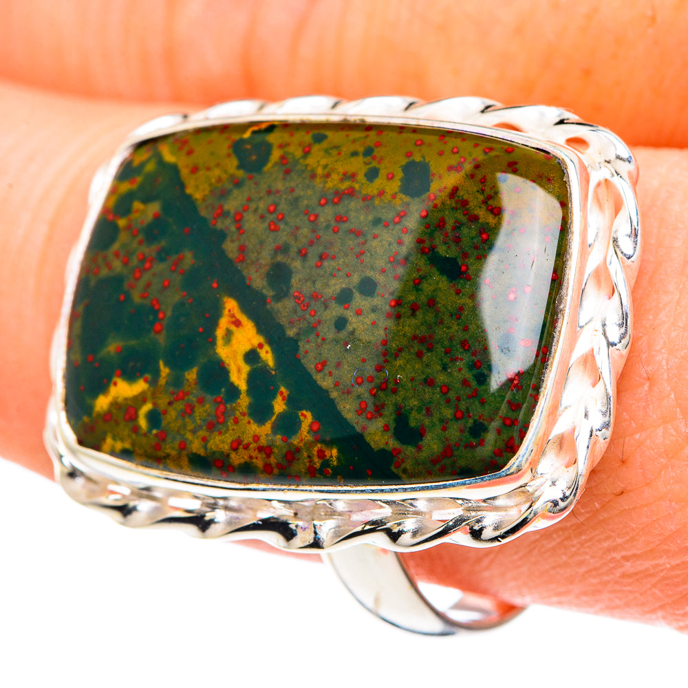 Bloodstone Rings handcrafted by Ana Silver Co - RING91694