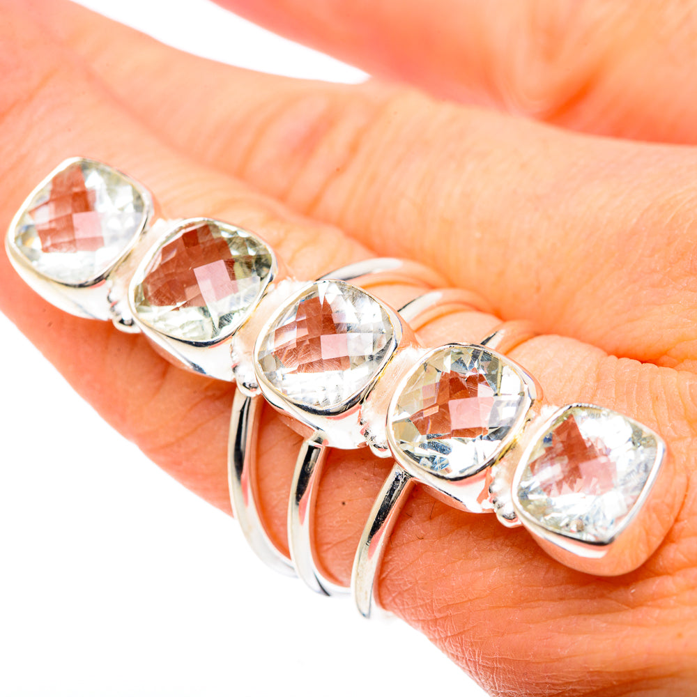 White Quartz Rings handcrafted by Ana Silver Co - RING91695