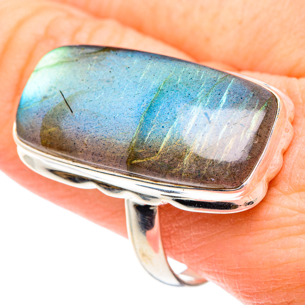 Labradorite Rings handcrafted by Ana Silver Co - RING91712