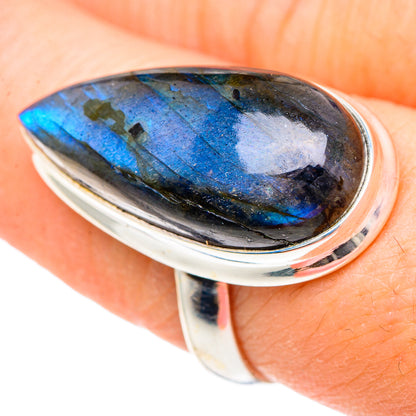 Labradorite Rings handcrafted by Ana Silver Co - RING91716