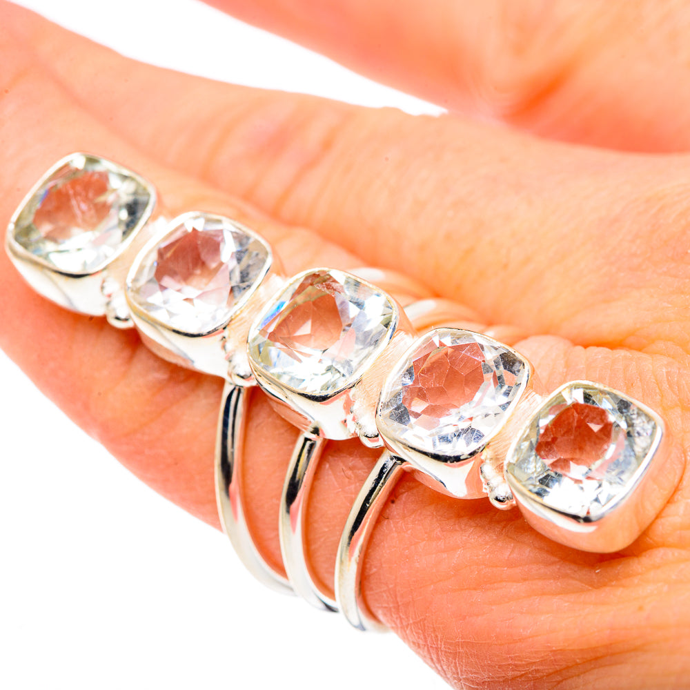 White Quartz Rings handcrafted by Ana Silver Co - RING91718