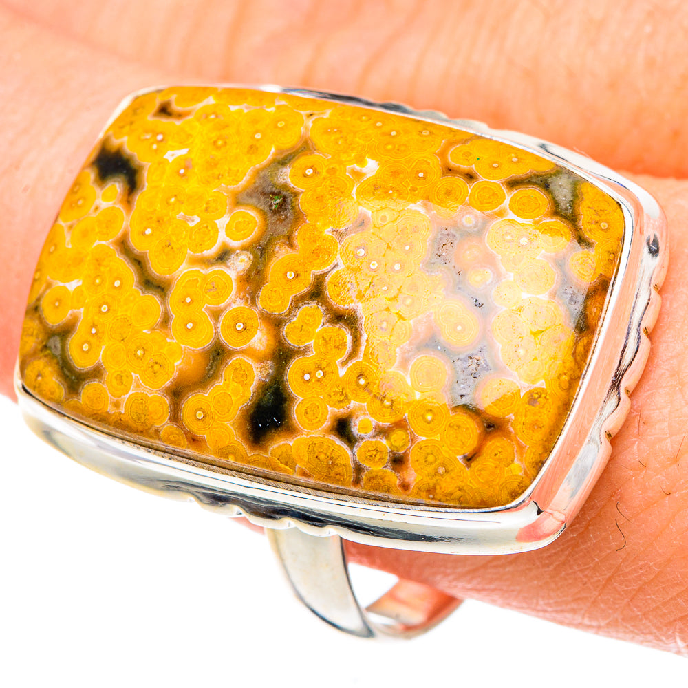 Ocean Jasper Rings handcrafted by Ana Silver Co - RING91721