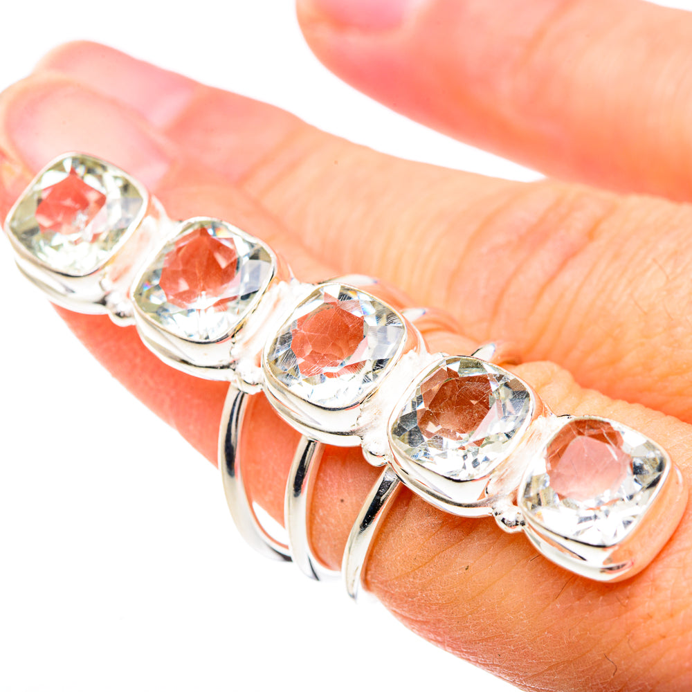 White Quartz Rings handcrafted by Ana Silver Co - RING91724