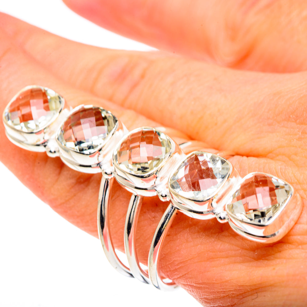 White Quartz Rings handcrafted by Ana Silver Co - RING91736