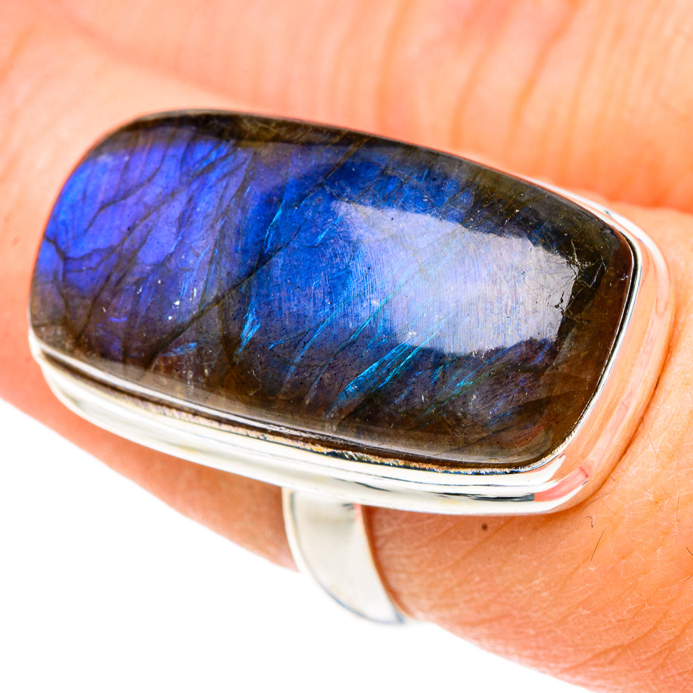 Labradorite Rings handcrafted by Ana Silver Co - RING91765