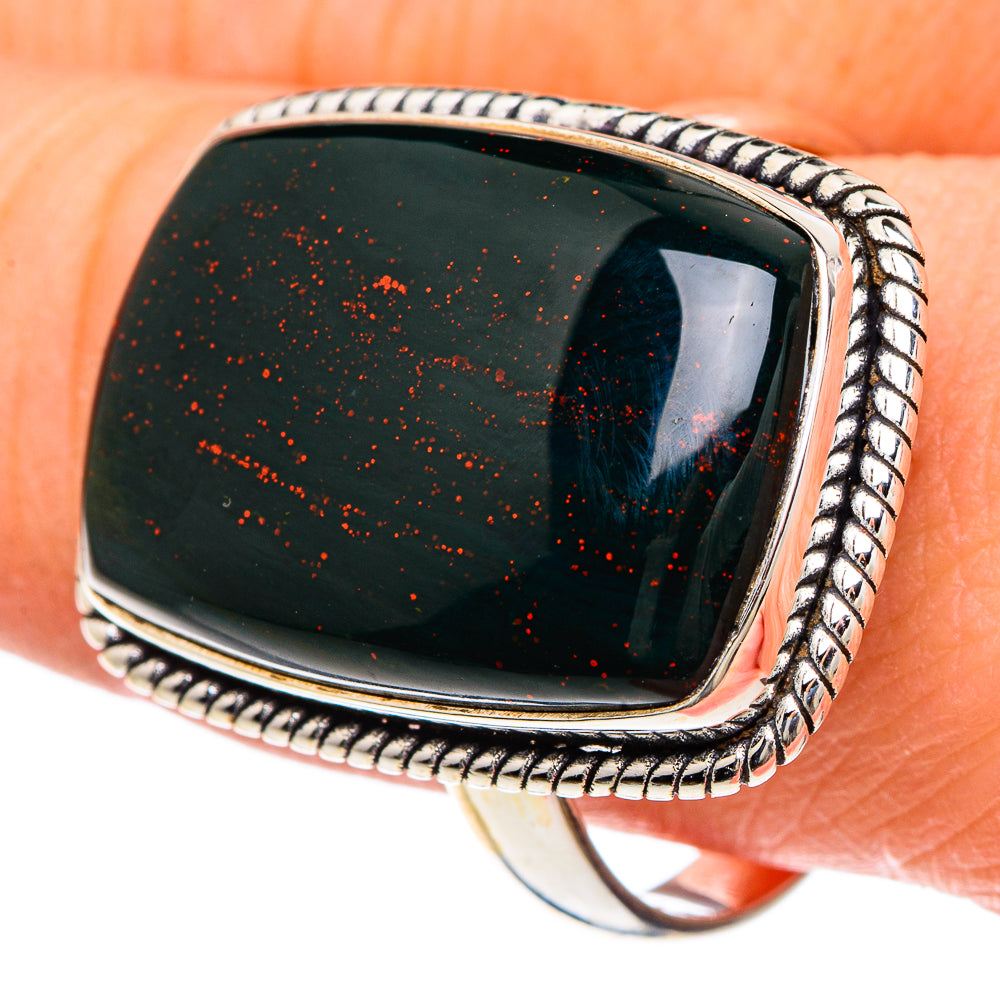 Bloodstone Rings handcrafted by Ana Silver Co - RING91767