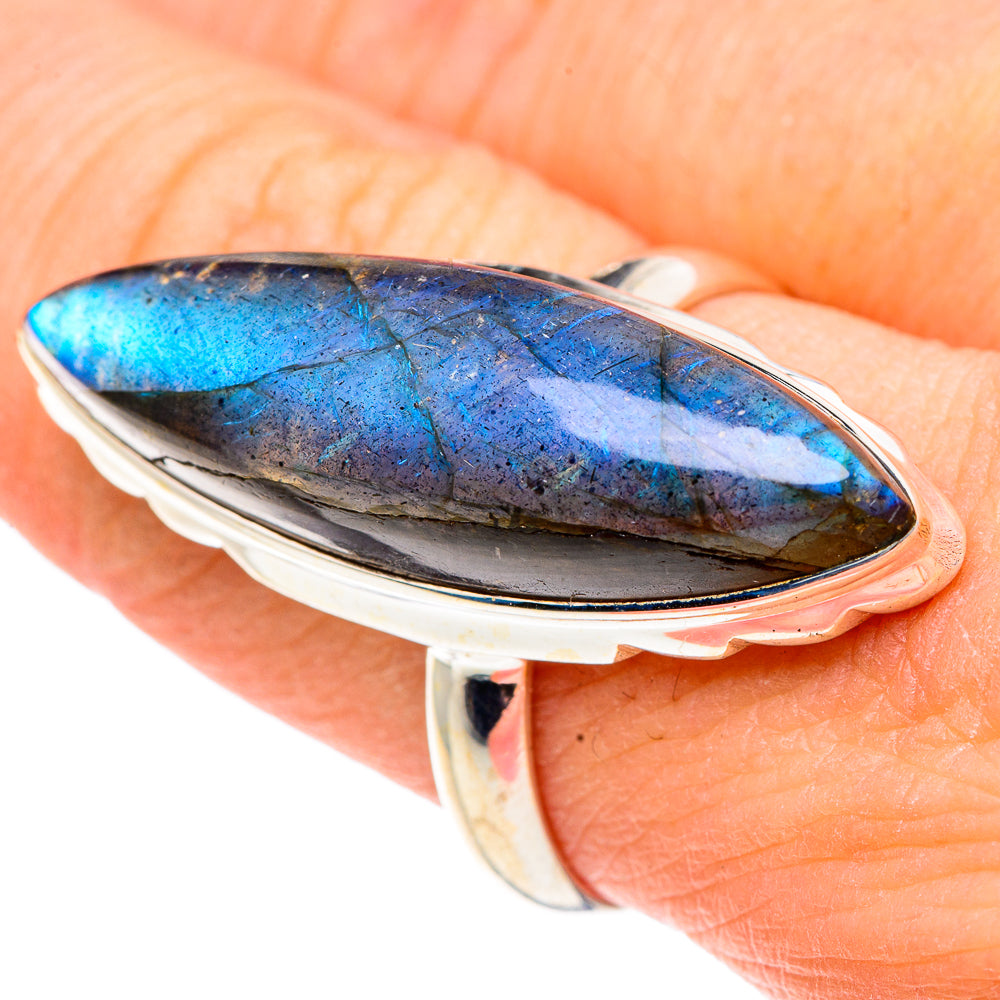 Labradorite Rings handcrafted by Ana Silver Co - RING91792