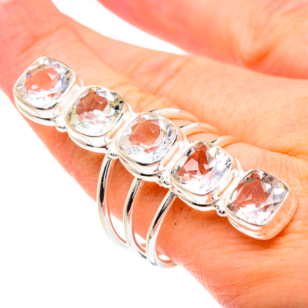 White Quartz Rings handcrafted by Ana Silver Co - RING91793
