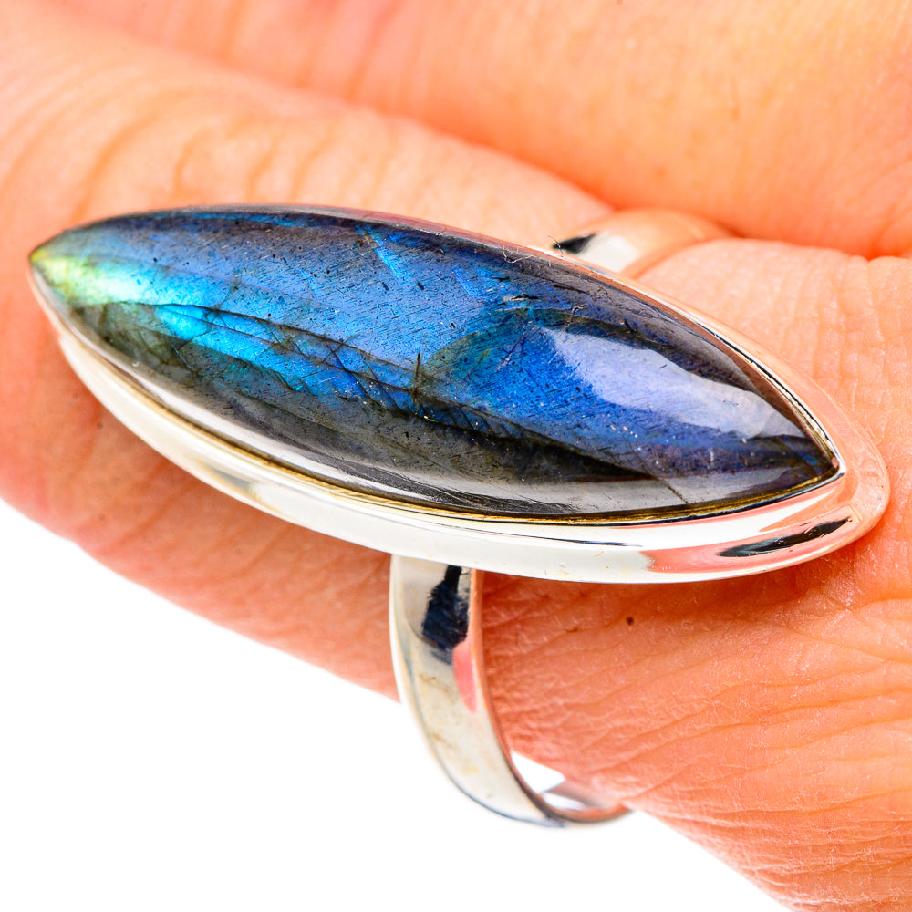 Labradorite Rings handcrafted by Ana Silver Co - RING91794