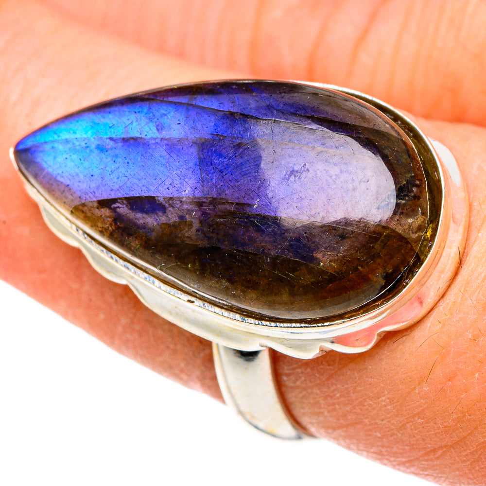 Labradorite Rings handcrafted by Ana Silver Co - RING91795