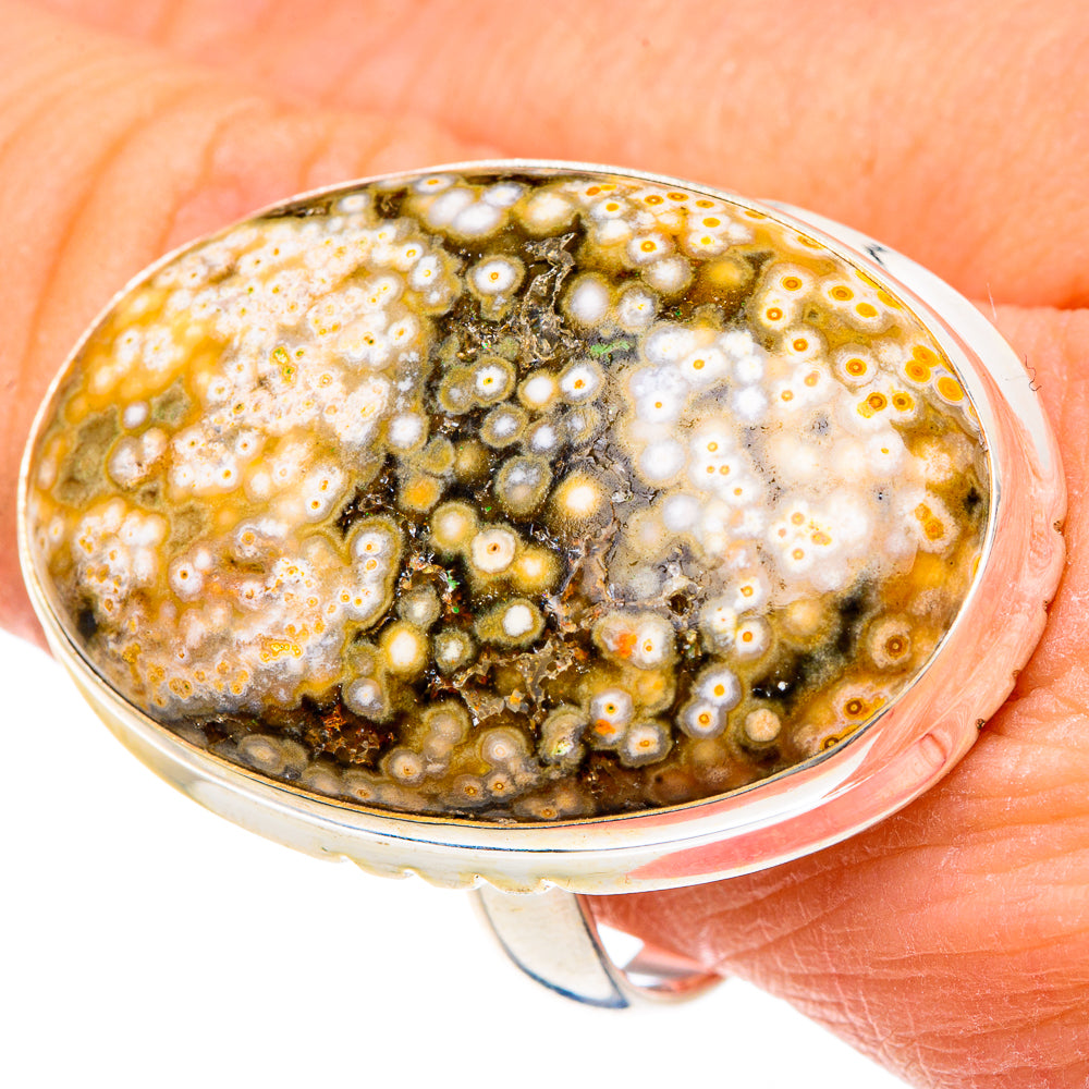 Ocean Jasper Rings handcrafted by Ana Silver Co - RING91797