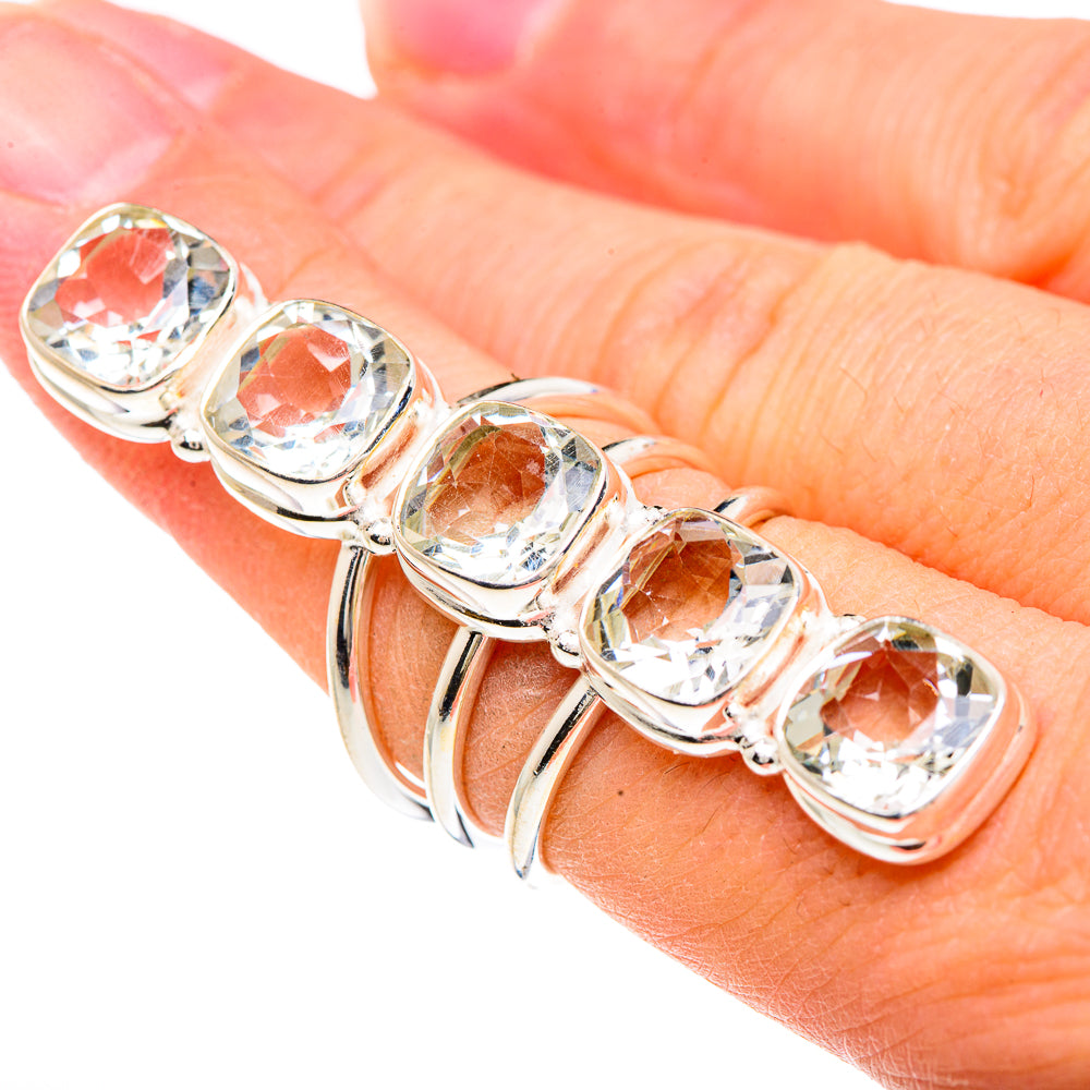 White Quartz Rings handcrafted by Ana Silver Co - RING91798