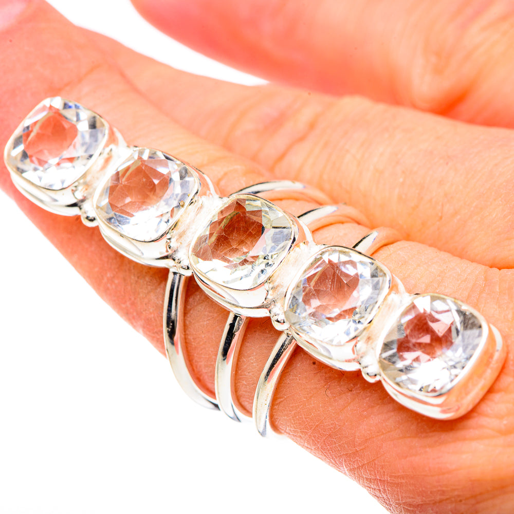 White Quartz Rings handcrafted by Ana Silver Co - RING91801